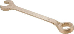 Ampco - 2-3/8" 12 Point Offset Combination Wrench - 15° Offset Angle, 22-3/4" OAL, Aluminum Bronze, Plain Finish - USA Tool & Supply