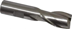 Interstate - 22mm, 1-1/2" LOC, 3/4" Shank Diam, 3-3/4" OAL, 2 Flute, Cobalt Square End Mill - Single End, Uncoated, Spiral Flute, Centercutting, Right Hand Cut, Right Hand Flute - USA Tool & Supply