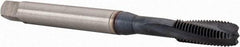 Emuge - 1/4-28 UNF 3 Flute 3B Modified Bottoming Spiral Flute Tap - High Speed Steel, TiCN Finish, Right Hand Flute, Right Hand Thread - USA Tool & Supply