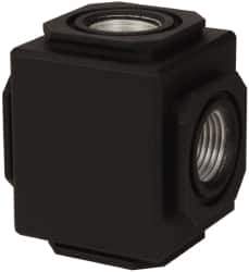 Norgren - Aluminum FRL Manifolding Block - Use with Compact Compressed Air Filters - USA Tool & Supply