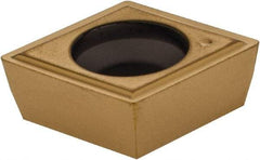 Kennametal - CPGM32.51 Grade KT315 Cermet Turning Insert - TiN/TiCN/TiN Finish, 80° Diamond, 3/8" Inscr Circle, 5/32" Thick, 1/64" Corner Radius - USA Tool & Supply