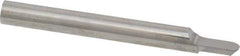 Accupro - 5/32" Shank Diam, 1-1/2" OAL, 5/32" Cut Diam, Ball Engraving Cutter - 3/16" LOC, 1 Flute, Right Hand Cut, Micrograin Solid Carbide, Uncoated - USA Tool & Supply