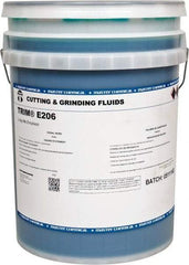 Master Fluid Solutions - Trim E206, 5 Gal Pail Cutting & Grinding Fluid - Water Soluble, For Gear Hobbing, Heavy-Duty Broaching, High Speed Turning - USA Tool & Supply