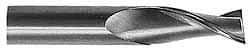 Hertel - 7/16", 5/8" LOC, 7/16" Shank Diam, 2-1/2" OAL, 2 Flute, Solid Carbide Square End Mill - Single End, AlTiN Finish, 30° Helix, Centercutting, Right Hand Cut - USA Tool & Supply