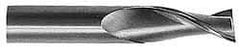 Hertel - 5/16", 1/2" LOC, 5/16" Shank Diam, 2" OAL, 2 Flute, Solid Carbide Square End Mill - Single End, AlTiN Finish, 30° Helix, Centercutting, Right Hand Cut - USA Tool & Supply