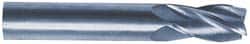 SGS - 11/16", 1-3/8" LOC, 3/4" Shank Diam, 4" OAL, 4 Flute, Solid Carbide Square End Mill - USA Tool & Supply