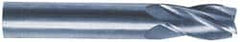 SGS - 11/16", 1-3/8" LOC, 3/4" Shank Diam, 4" OAL, 4 Flute, Solid Carbide Square End Mill - USA Tool & Supply