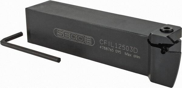 Seco - CFI, Left Hand Cut, 1-1/4" Shank Height x 1-1/4" Shank Width, Indexable Turning Toolholder - 6" OAL, LC..16.. Insert Compatibility, Series Multi-Directional Turning (MDT) - USA Tool & Supply