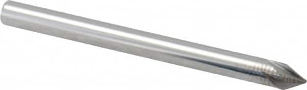 Made in USA - 1/8" Shank Diam, 5 Flute 60° Solid Carbide Countersink - USA Tool & Supply