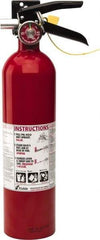Kidde - 2.6 Lb, 1-A:10-B:C Rated, Dry Chemical Fire Extinguisher - 3-1/4" Diam x 15" High, 100 psi, 15' Discharge in 12 sec, Rechargeable, Seamless Aluminum Cylinder - USA Tool & Supply