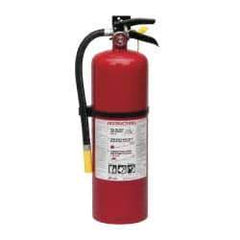 Kidde - 10 Lb, 4-A:60-B:C Rated, Dry Chemical Fire Extinguisher - 5.21" Diam x 19.52" High, 195 psi, 20' Discharge in 21 sec, Rechargeable, Steel Cylinder - USA Tool & Supply