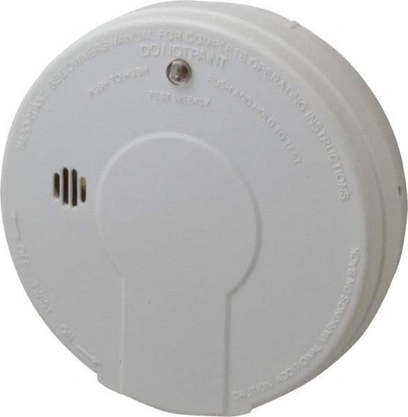 Kidde - 5 Inch Diameter, Smoke Alarm - 85 dB Decibel Rating, 9V Battery Included, Tamper Resistant - USA Tool & Supply