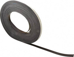 Mag-Mate - 100' Long x 1/2" Wide x 1/32" Thick Flexible Magnetic Strip - 4 Lb Max Pull Force, 2 Linear Ft/Lb Magnetic Pull Force, Adhesive Back - USA Tool & Supply