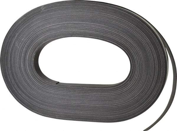 Mag-Mate - 100' Long x 3/4" Wide x 1/32" Thick Flexible Magnetic Strip - 6 Lb Max Pull Force, 3 Linear Ft/Lb Magnetic Pull Force, Adhesive Back - USA Tool & Supply