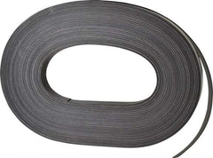 Mag-Mate - 100' Long x 3/4" Wide x 1/32" Thick Flexible Magnetic Strip - 6 Lb Max Pull Force, 3 Linear Ft/Lb Magnetic Pull Force, Adhesive Back - USA Tool & Supply