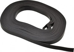 Mag-Mate - 100' Long x 1/2" Wide x 1/32" Thick Flexible Magnetic Strip - 4 Lb Max Pull Force, 2 Linear Ft/Lb Magnetic Pull Force, Plain Back - USA Tool & Supply