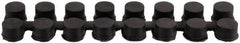 Wearwell - 9" Long x 2-3/16" Wide x 7/8" Thick, Anti-Fatigue Modular Matting Connector - Black, For Dry & Wet Areas, Series 477 - USA Tool & Supply
