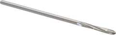 Alvord Polk - 1/8" High Speed Steel 4 Flute Chucking Reamer - Spiral Flute, 0.119" Straight Shank, 7/8" Flute Length, 3-1/2" OAL - USA Tool & Supply