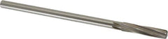 Alvord Polk - 5/16" High Speed Steel 6 Flute Chucking Reamer - Spiral Flute, 0.2792" Straight Shank, 1-1/2" Flute Length, 6" OAL - USA Tool & Supply