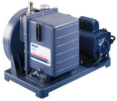 Welch Vacuum - 1/3 hp Rotary Vane Vaccum Pump - 115 Volts, 0.9 CFM, 18" Long x 9" Wide x 13" High - USA Tool & Supply