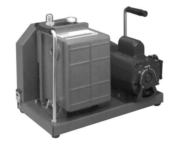 Welch Vacuum - 1 hp Rotary Vane Vaccum Pump - 115/230 Volts, 10.6 CFM, 20" Long x 14.1" Wide x 15.4" High - USA Tool & Supply