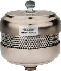 Welch Vacuum - Standard Open Exhaust Filter - For Use with 1402, 1376, 8920 & 8925, 5" Diam x 6-1/4" High - USA Tool & Supply