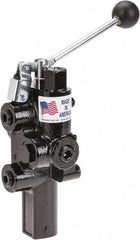 Prince - 20 GPM 1/2 Inlet Cast Iron Hydraulic Control Valve - 4-1/4" Wide x 12-1/4" Long - USA Tool & Supply