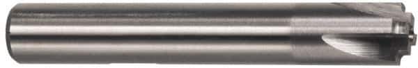 Interstate - 13/16" Radius, 2-1/4" Mill Diam, 4 Flute High Speed Steel Corner Rounding End Mill - Single End, TiN Finish, 4-1/8" OAL, 3/4" Shank Diam - USA Tool & Supply