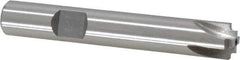 Interstate - 1/32" Radius, 3/8" Mill Diam, 4 Flute High Speed Steel Corner Rounding End Mill - Single End, Uncoated, 2-1/2" OAL, 3/8" Shank Diam - USA Tool & Supply