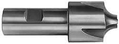 Hertel - 1/16" Radius, 7/16" Mill Diam, 4 Flute Cobalt Corner Rounding End Mill - Single End, TiN Finish, 2-1/2" OAL, 3/8" Shank Diam - USA Tool & Supply