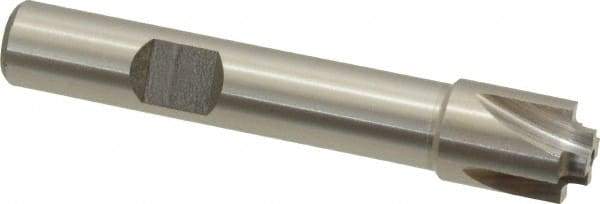 Interstate - 3/64" Radius, 7/16" Mill Diam, 4 Flute High Speed Steel Corner Rounding End Mill - Single End, Uncoated, 2-1/2" OAL, 3/8" Shank Diam - USA Tool & Supply