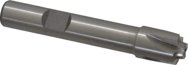 Interstate - 1/16" Radius, 7/16" Mill Diam, 4 Flute High Speed Steel Corner Rounding End Mill - Single End, Uncoated, 2-1/2" OAL, 3/8" Shank Diam - USA Tool & Supply