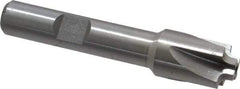 Interstate - 5/64" Radius, 1/2" Mill Diam, 4 Flute High Speed Steel Corner Rounding End Mill - Single End, Uncoated, 2-1/2" OAL, 3/8" Shank Diam - USA Tool & Supply