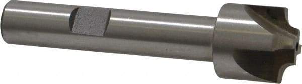 Interstate - 7/64" Radius, 5/8" Mill Diam, 4 Flute High Speed Steel Corner Rounding End Mill - Single End, Uncoated, 2-1/2" OAL, 3/8" Shank Diam - USA Tool & Supply