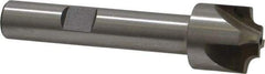Interstate - 7/64" Radius, 5/8" Mill Diam, 4 Flute High Speed Steel Corner Rounding End Mill - Single End, Uncoated, 2-1/2" OAL, 3/8" Shank Diam - USA Tool & Supply