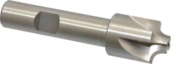 Interstate - 11/64" Radius, 3/4" Mill Diam, 4 Flute High Speed Steel Corner Rounding End Mill - Single End, Uncoated, 3" OAL, 1/2" Shank Diam - USA Tool & Supply