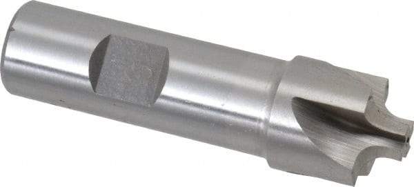 Interstate - 3/16" Radius, 7/8" Mill Diam, 4 Flute High Speed Steel Corner Rounding End Mill - Single End, Uncoated, 3-1/8" OAL, 3/4" Shank Diam - USA Tool & Supply