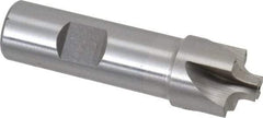 Interstate - 3/16" Radius, 7/8" Mill Diam, 4 Flute High Speed Steel Corner Rounding End Mill - Single End, Uncoated, 3-1/8" OAL, 3/4" Shank Diam - USA Tool & Supply
