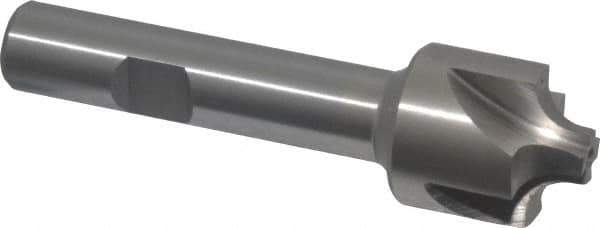 Interstate - 7/32" Radius, 7/8" Mill Diam, 4 Flute High Speed Steel Corner Rounding End Mill - Single End, Uncoated, 3-1/4" OAL, 1/2" Shank Diam - USA Tool & Supply