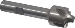 Interstate - 7/32" Radius, 7/8" Mill Diam, 4 Flute High Speed Steel Corner Rounding End Mill - Single End, Uncoated, 3-1/4" OAL, 1/2" Shank Diam - USA Tool & Supply