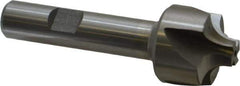 Interstate - 1/4" Radius, 1" Mill Diam, 4 Flute High Speed Steel Corner Rounding End Mill - Single End, Uncoated, 3-1/8" OAL, 1/2" Shank Diam - USA Tool & Supply