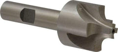 Interstate - 9/32" Radius, 1-1/8" Mill Diam, 4 Flute High Speed Steel Corner Rounding End Mill - Single End, Uncoated, 3-1/4" OAL, 1/2" Shank Diam - USA Tool & Supply