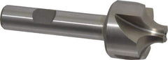 Interstate - 5/16" Radius, 1-1/8" Mill Diam, 4 Flute High Speed Steel Corner Rounding End Mill - Single End, Uncoated, 3-1/4" OAL, 1/2" Shank Diam - USA Tool & Supply