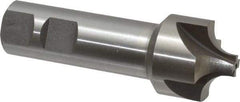 Interstate - 3/8" Radius, 1-1/4" Mill Diam, 4 Flute High Speed Steel Corner Rounding End Mill - Single End, Uncoated, 3-3/4" OAL, 7/8" Shank Diam - USA Tool & Supply