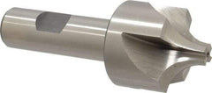 Interstate - 17/32" Radius, 1-1/2" Mill Diam, 4 Flute High Speed Steel Corner Rounding End Mill - Single End, Uncoated, 3-7/8" OAL, 3/4" Shank Diam - USA Tool & Supply