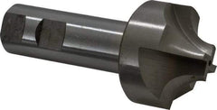 Interstate - 9/16" Radius, 1-5/16" Mill Diam, 4 Flute High Speed Steel Corner Rounding End Mill - Single End, Uncoated, 4-1/4" OAL, 1" Shank Diam - USA Tool & Supply