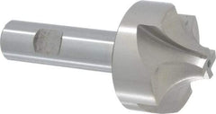 Interstate - 19/32" Radius, 1-15/16" Mill Diam, 4 Flute High Speed Steel Corner Rounding End Mill - Single End, Uncoated, 4" OAL, 3/4" Shank Diam - USA Tool & Supply