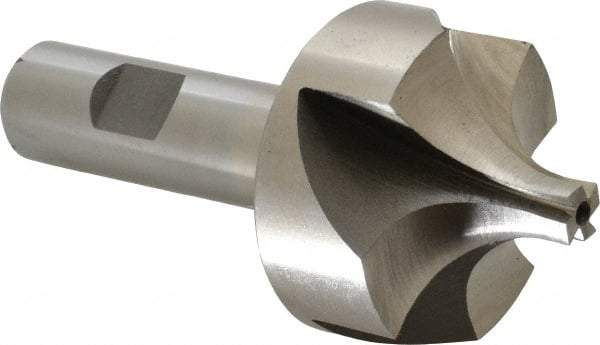 Interstate - 5/8" Radius, 1-15/16" Mill Diam, 4 Flute High Speed Steel Corner Rounding End Mill - Single End, Uncoated, 4" OAL, 3/4" Shank Diam - USA Tool & Supply