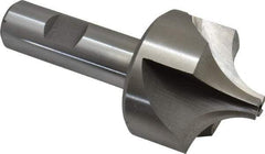 Interstate - 3/4" Radius, 1-7/8" Mill Diam, 4 Flute High Speed Steel Corner Rounding End Mill - Single End, Uncoated, 4" OAL, 3/4" Shank Diam - USA Tool & Supply