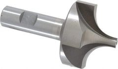 Interstate - 13/16" Radius, 2-1/4" Mill Diam, 4 Flute High Speed Steel Corner Rounding End Mill - Single End, Uncoated, 4-1/8" OAL, 3/4" Shank Diam - USA Tool & Supply